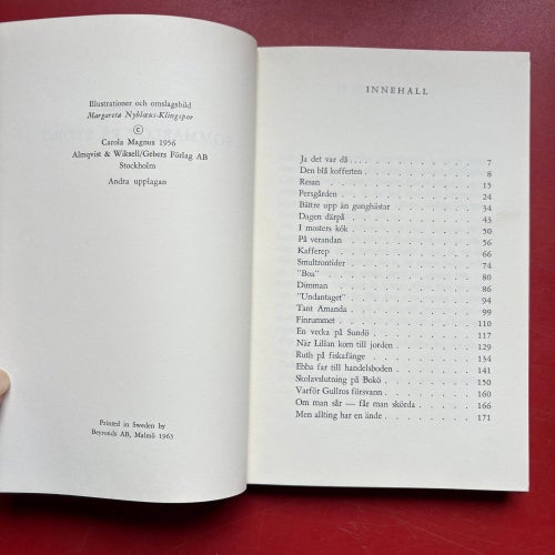 SOMMARLOV PÅ STORÖ Carola Magnus 1963