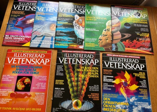 Illustrerad Vetenskap 1984 – 8 nummer – Retro vetenskapsmagasin