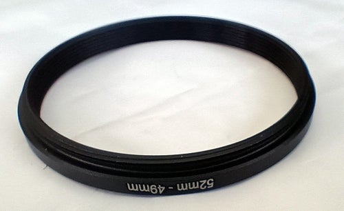 Stepring step-down 52-49 filter ring Perfekt om man har ett filter i en storlek