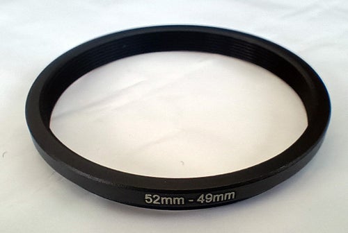 Stepring step-down 52-49 filter ring Perfekt om man har ett filter i en storlek