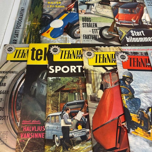 Teknik för Alla – 20 nummer 1960–1969 – retro tidningar i fint skick