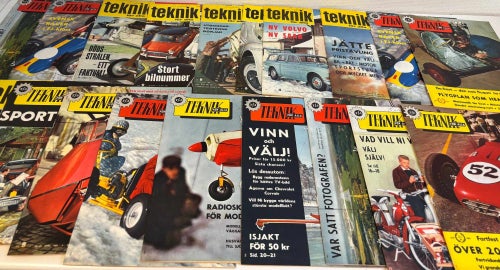 Teknik för Alla – 20 nummer 1960–1969 – retro tidningar i fint skick