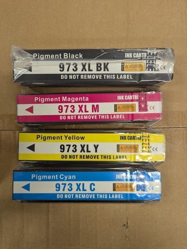 HELT NYTT - Bläckpatroner ersätter HP 973X - Black + Cyan + Magenta + Yellow