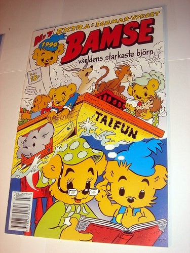 BAMSE 1999 7 (svensk) NY OLÄST EXTRA VYKORT