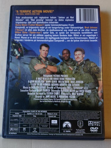 Flight of the intruder, Danny Glover, Dvd