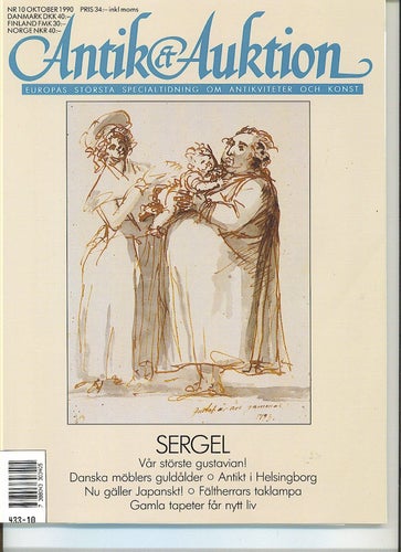 Antik & Auktion 10/1990 - Moderna danska möbelklassiker, Johan Tobias Sergel m m
