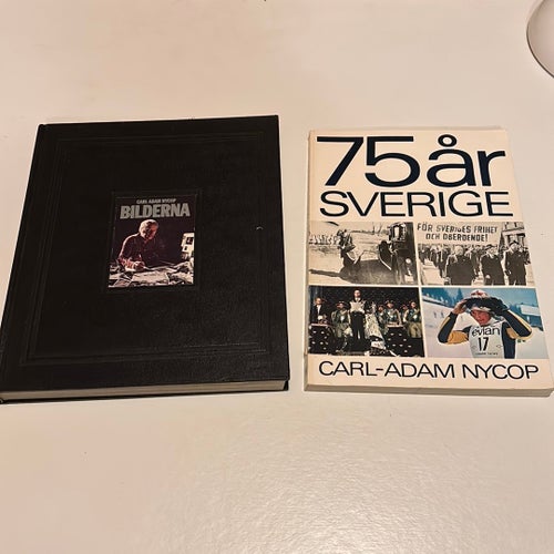 Carl Adam Nycop Böcker: "Bilderna" och "75 år Sverige"