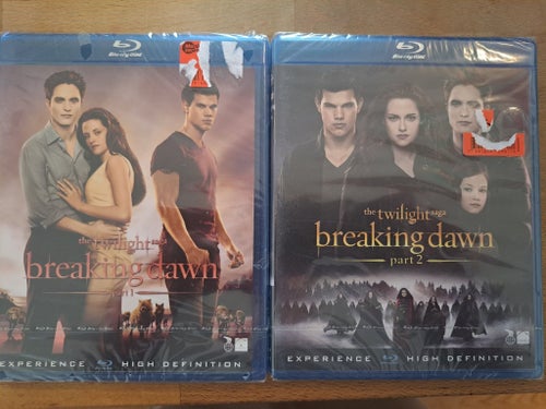 Blu-ray Breaking dawn part 1 and 2