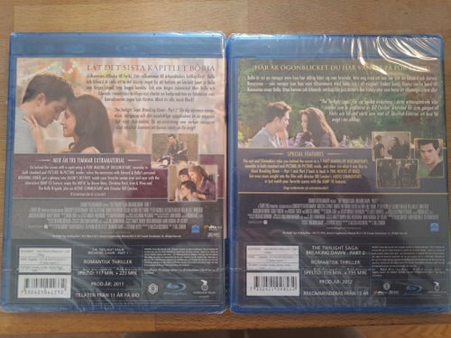 Blu-ray Breaking dawn part 1 and 2