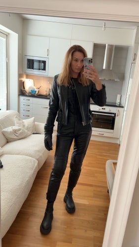 Skinnställ för motorcykel dam - Jacka och byxor