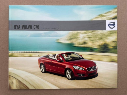 VOLVO Försäljningsbroschyr Nya C70 Cabriolet 2010