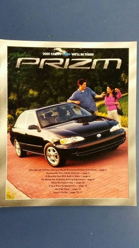 Chevrolet Prizm 2001 - broschyr