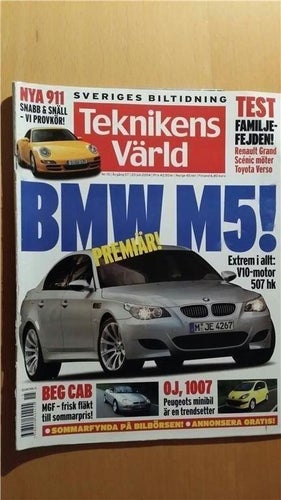 Teknikens Värld 15 2004: Porsche 911 Carrera, Cadillac SRX, BMW M5 E60, MGF