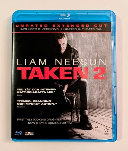 TAKEN 2 - Unrated Extended Cut - Liam Neeson - Spegelblank Bluray