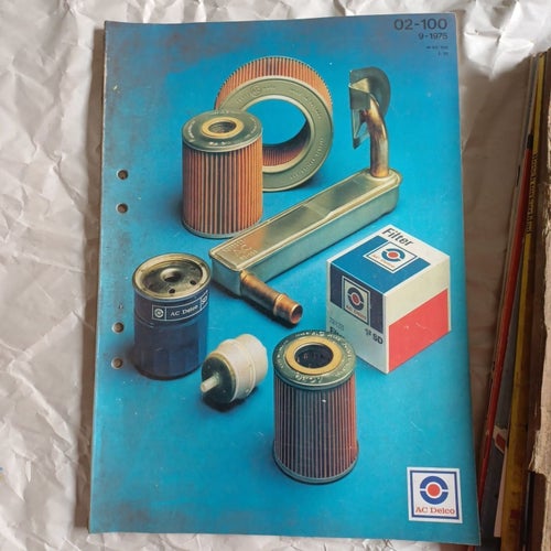 AC Delco, Filter, Reservdelslista 1975