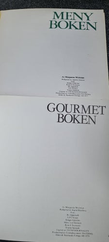2 st kokböcker av Margareta Wickman