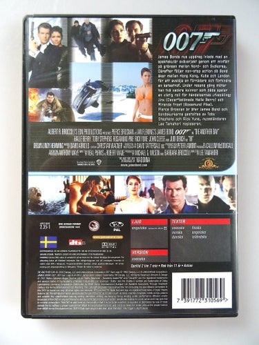 Die Another Day - James Bond 007 DVD. NYSKICK.