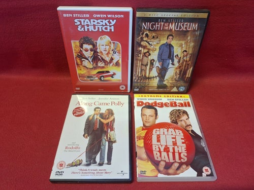 BEN STILLER - STARSKY&HUTCH/NIGHT AT THE MUSEUM/ALONG CAME POLLY / DODGEBALL DVD
