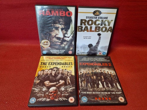 STALLONE - RAMBO / ROCKY BALBOA / THE EXPENDABLES 1 & 2 DVD