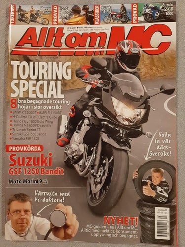 Allt om MC nr 3 2007: Suzuki GSX-R 1000 + GSF 1250 Bandit + GT 750 + GSF 600 B.