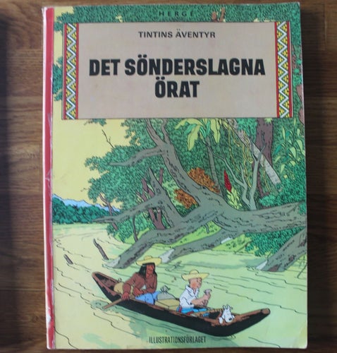 Tintin Det sönderslagna örat 1971 1:a upp
