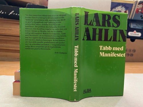Tåbb med manifestet av Lars Ahlin, bok, Very good plus