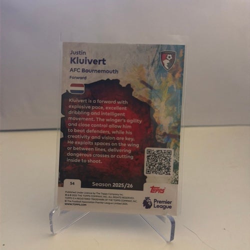 Justin Kluivert Topps Tekkers fotbollskort