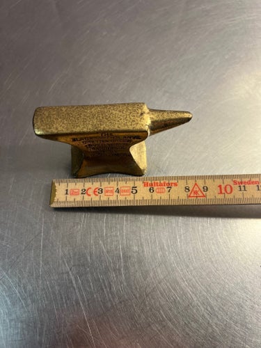 Brass Souvenir Ornamental Anvil From The Blacksmith Shop Gretna Green