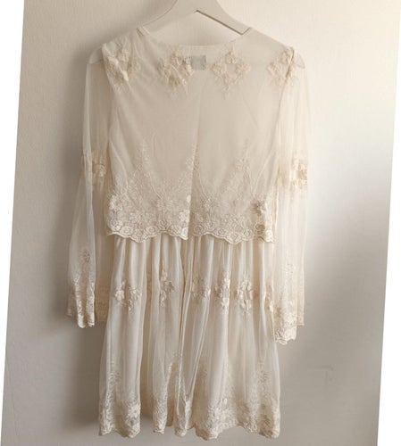 ASOS vit klänning, storlek EU 36