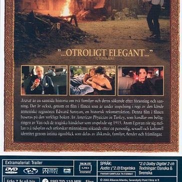 Ararat (2002) Atom Egoyan med David Alpay och Arsinee Khanjian.