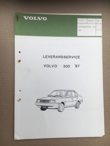 VOLVO häfte Leveransservice 300 1987