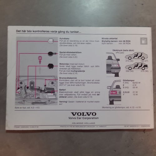 Volvo 440/460 Instruktionsbok 1994
