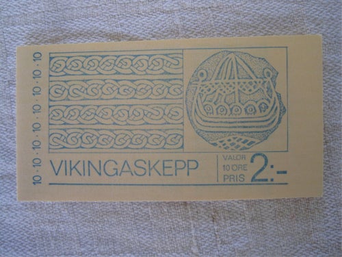 FRIMÄRKSHÄFTE H268 VIKINGASKEPP från 1973 **postfriska frimärken häfte