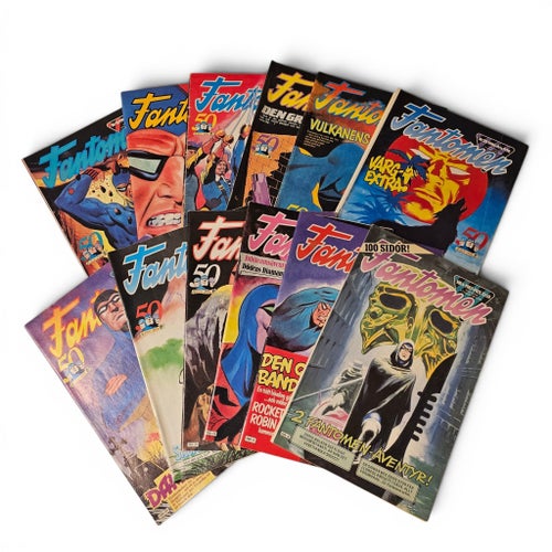 Fantomen Serietidningar - 12 st 1986-1987