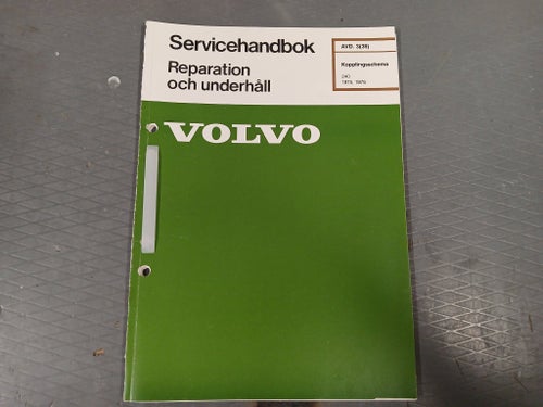 Volvo 240 - "grönt häfte" Kopplingsschema 240 1975-1976 (80 s)