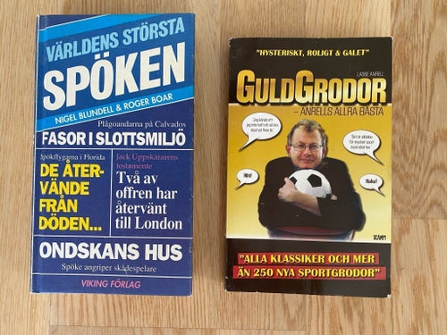 VÄRLDENS STÖRSTA SPÖKEN, Guldgrodor, böcker