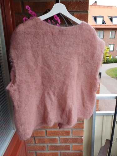 Black Colour rosa väst, storlek L/XL