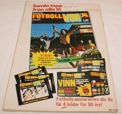 Buster - 1974 - NR 15- Fri-idrott special. Christer Garpenborg på omslag.