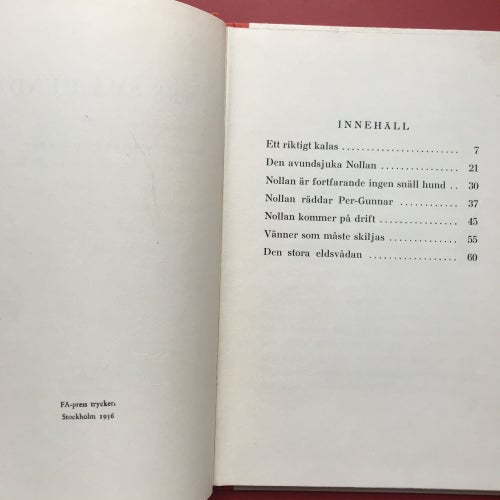 TRE SMÅ HUNDAR Thorsten Kjäll 1956