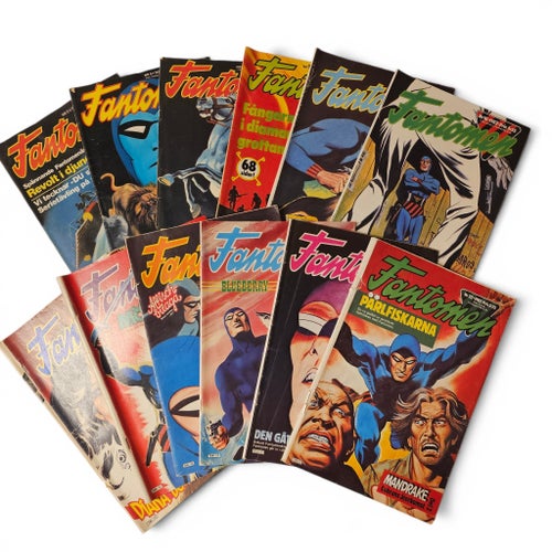 Fantomen Serietidningar - 12 st 1972-1982
