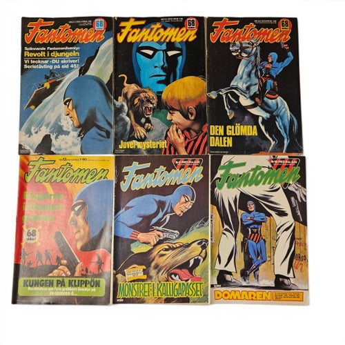 Fantomen Serietidningar - 12 st 1972-1982