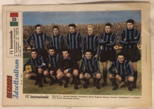 Rekord Magasinet Nr 40 1956 - Lagbild: FC Internazionale