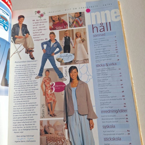 Tidning Ingelise allt om handarbete nr 4 april 2003