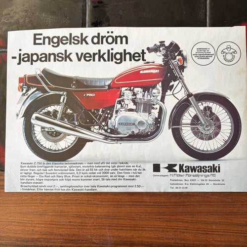 Kawasaki Z-750 1977 Z750 Annons
