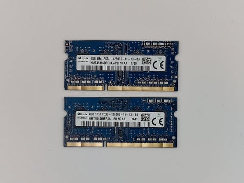 2st SK Hynix 2x4GB (8GB) DDR3L RAM-minne 12800S
