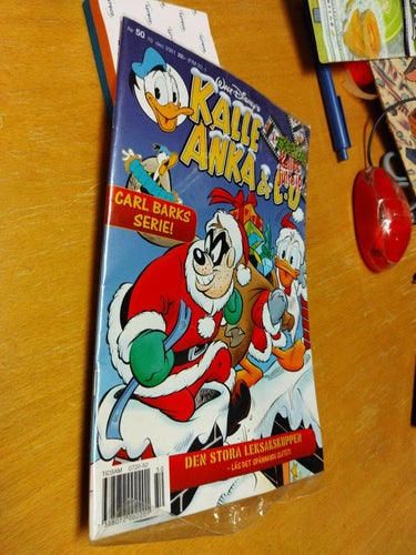 Kalle Anka 2001 nr 50 med extra Kalles jultejp. inplastad