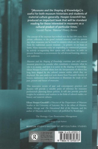 Museums and the Shaping of Knowledge