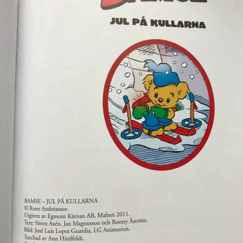 BAMSE Jul på kullarna + BAMSE Skalman och trollfen