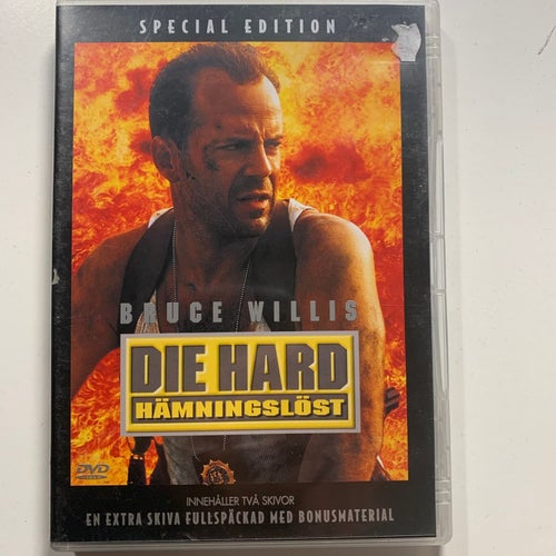 DIE HARD HÄMNINGSLÖST. BRUCE WILLIS. SPECIAL EDITON DVD -94. ACTION