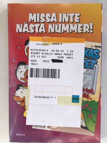 Kalle Anka Pocket - 179. Oläst - i originalplast